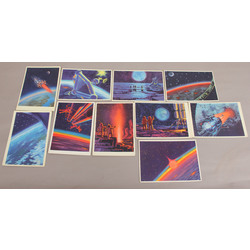 10 space-themed postcards