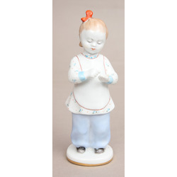 Porcelain figurie “First counting”