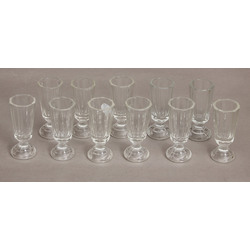 Glass vodka glasses 11 pcs.