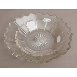 Crystal serving dishes 2 pcs.