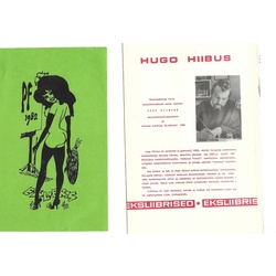 Hugo Hibius 9 ex-libris and 1 brochure