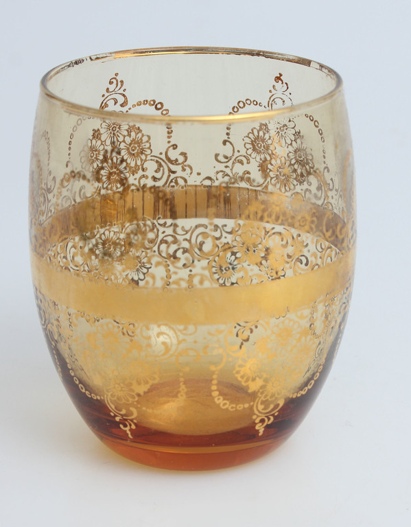 Стеклянный графин с 3 стаканами и подносом