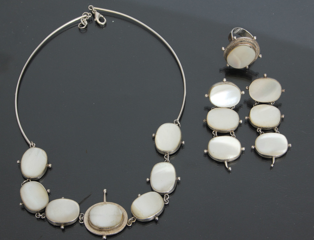Jewelry set - necklace, earrings and ring
