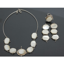 Jewelry set - necklace, earrings and ring