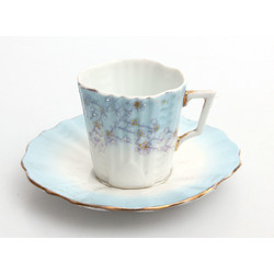 Porcelain cup with saucer