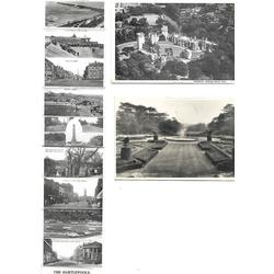 Set of 2 postcards and mini photos 