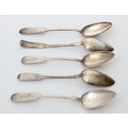 Silver tablespoons 5 pcs.