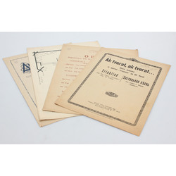 Sheet music 5 pcs.