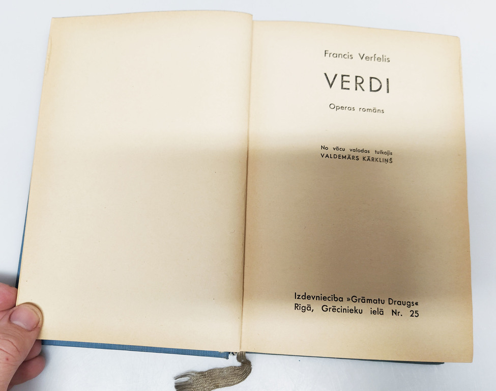 Francis Verfelis, Verdi(operas romāns)