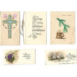 Various postcards in Latvian, sent (10 pcs.)