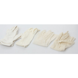 Four pairs of white women's gloves