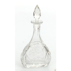 Glass decanter with cork