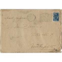 Letter from M. Zaurs addressed to sister (with conversion and post stamp)