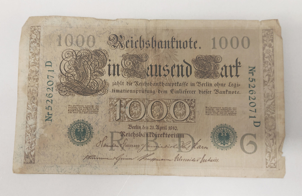 1000 reiha marks 1910