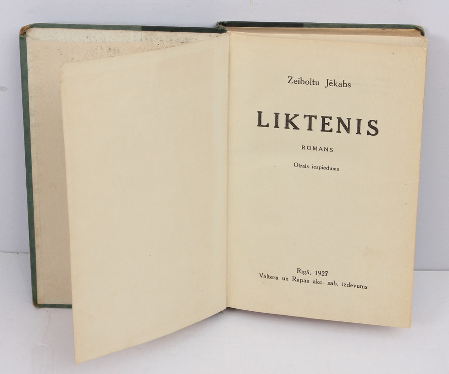 2 books - Zeiboltu Jēkaba 