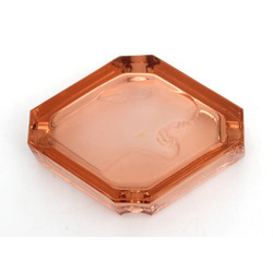 Colored glass ashtray