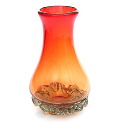 Glass vase made by Glass factory 