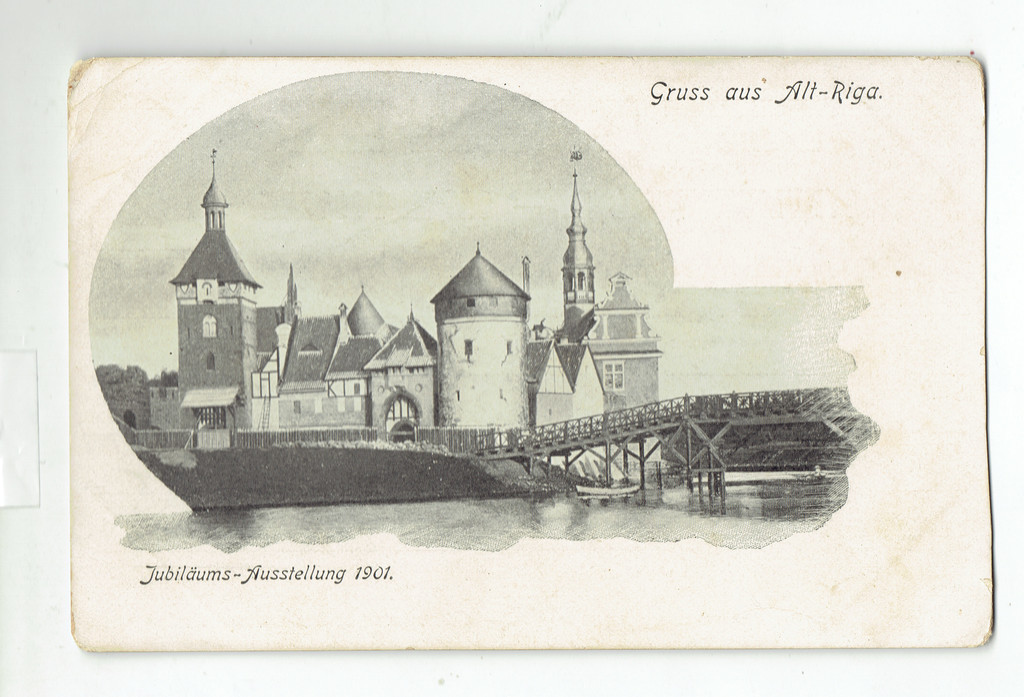 Postcard: Rīgas 700 jubilejas pastkarte