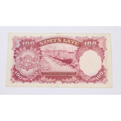 Банкнота номиналом 100 латов, 1939 г.