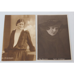 2 открытки - «Ада Бенефельд. ​​Оперная певица», «А.Пульцина».
