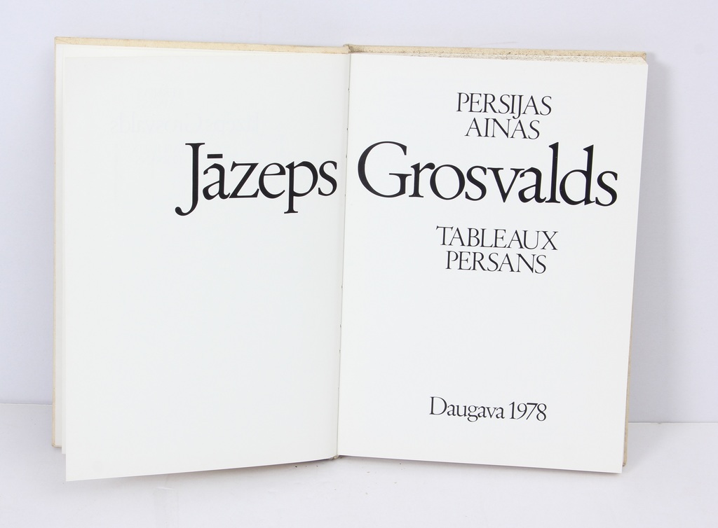 Jāzeps Grosvalds, Persijas Ainas