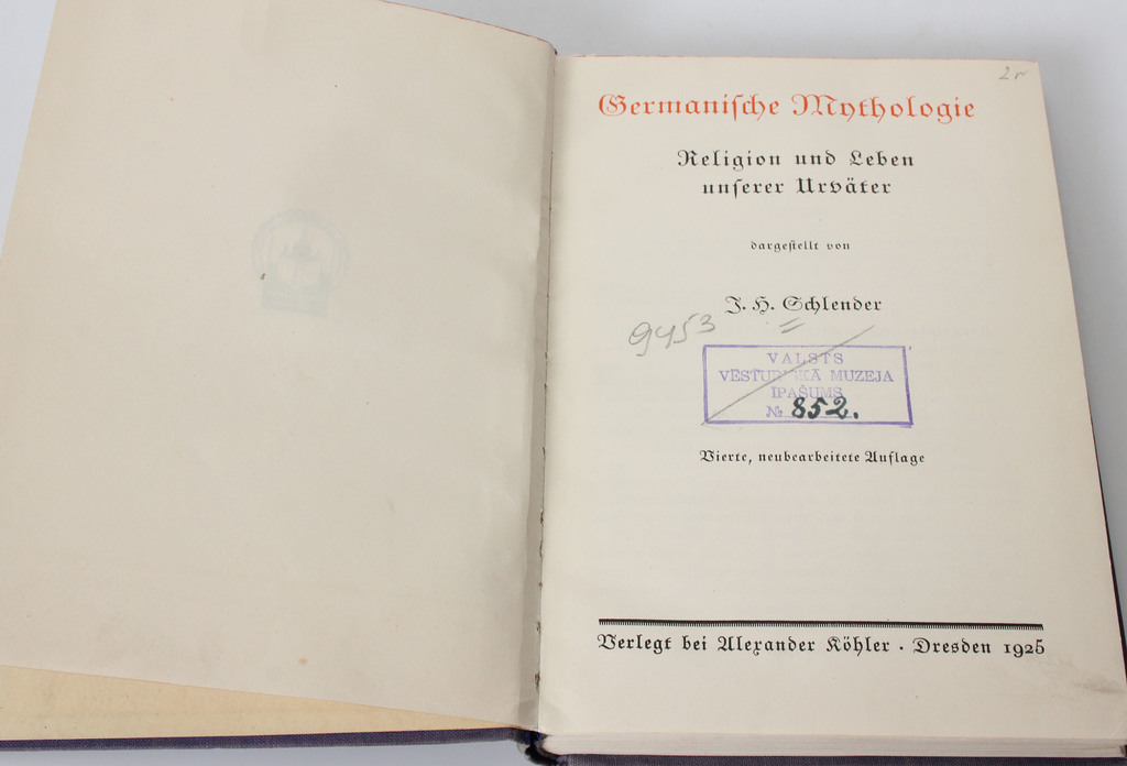  J.G.Schlender, Germanische Mithologie