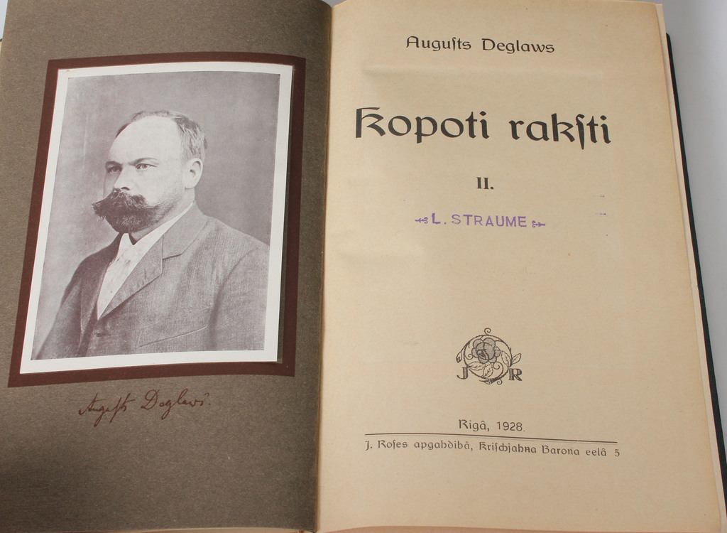 Augusts Deglavs, Kopoti raksti (7 книг)