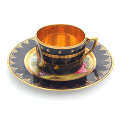 Porcelain cup with saucer