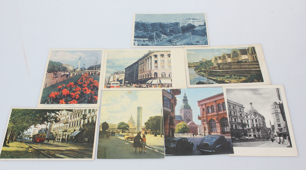 9 postcards - 