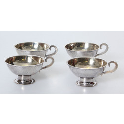 Set of silver cups in the original box (4 pcs.)