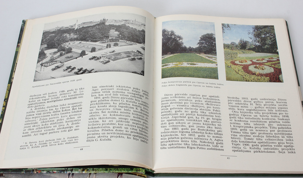 2 grāmatas - Jūrmala, Rīgas dārzi un parki