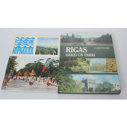 2 books - Jurmala, Riga gardens and parks