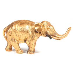 Gilded silver elephant figure
