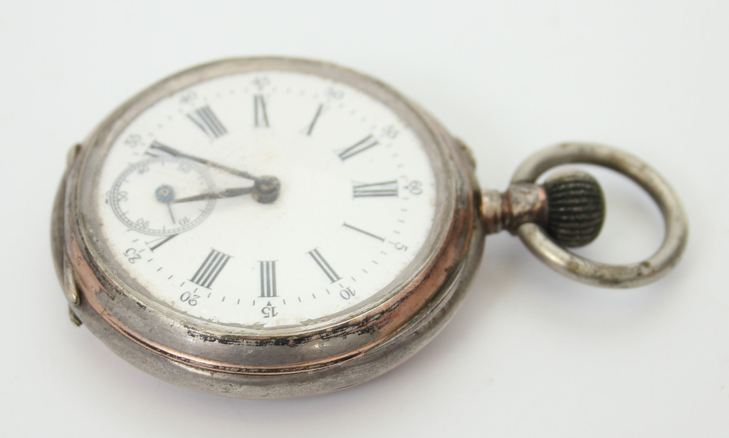 Silver pocket watch