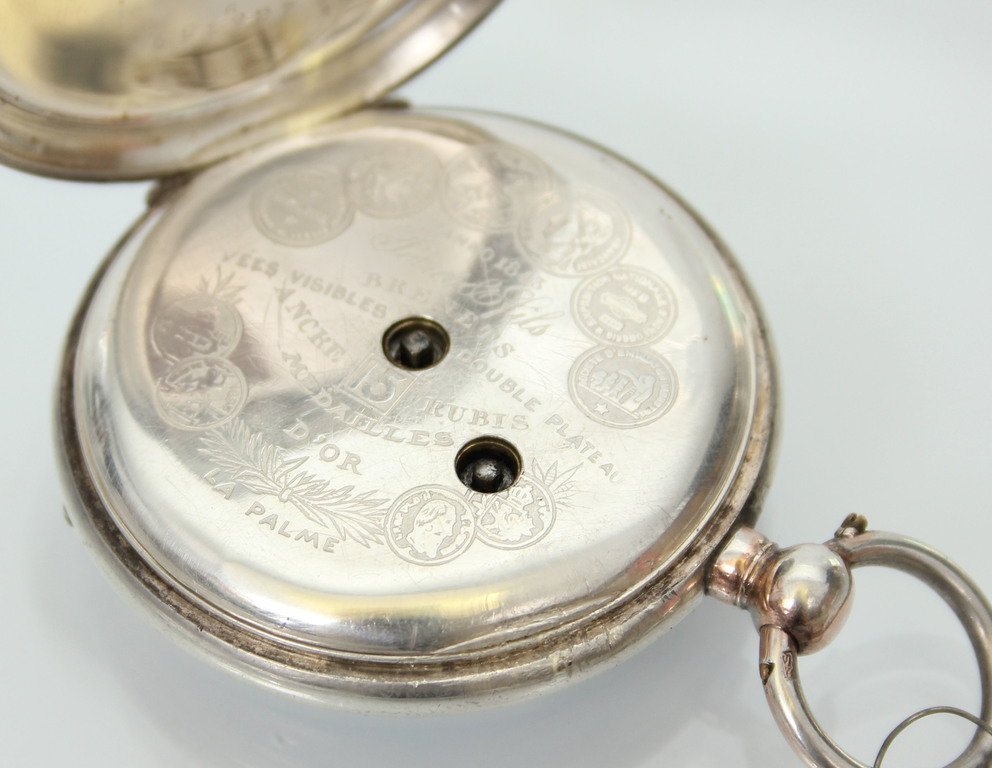  Серебряные карманные часы