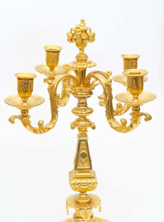 Gilded bronze candlesticks (2 pcs.)