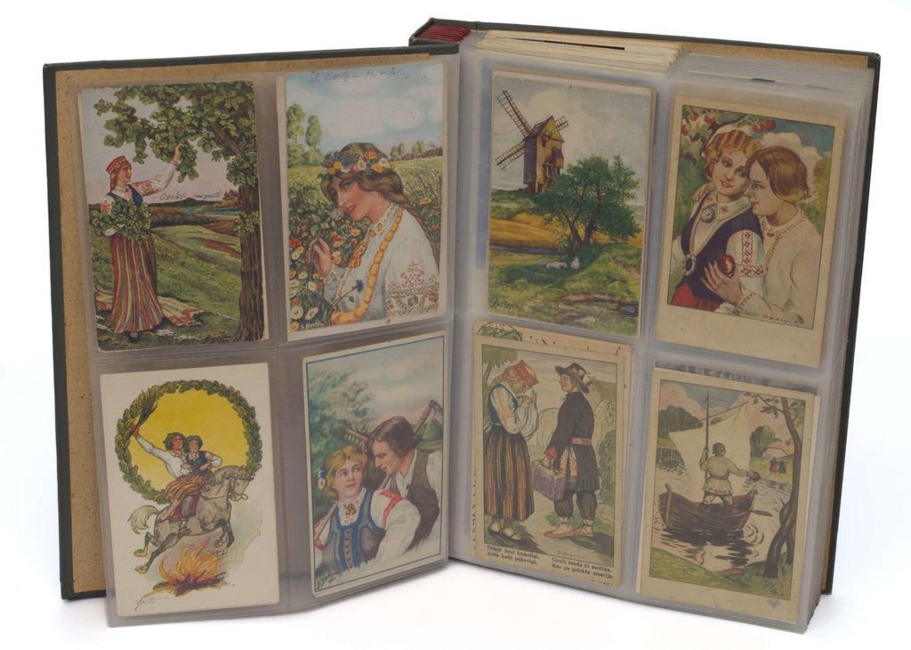 Коллекция открыток (330 шт) различных латвийских художников