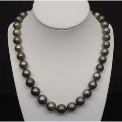 Gray pearl beads