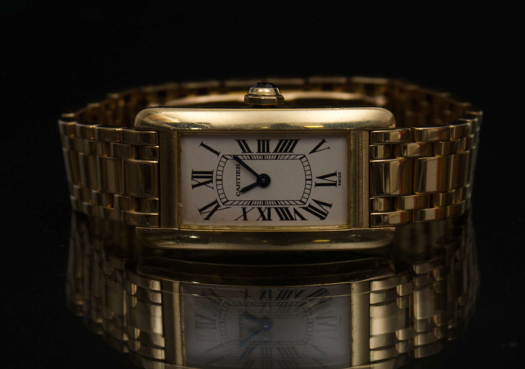 Cartier Zelta pulkstenis