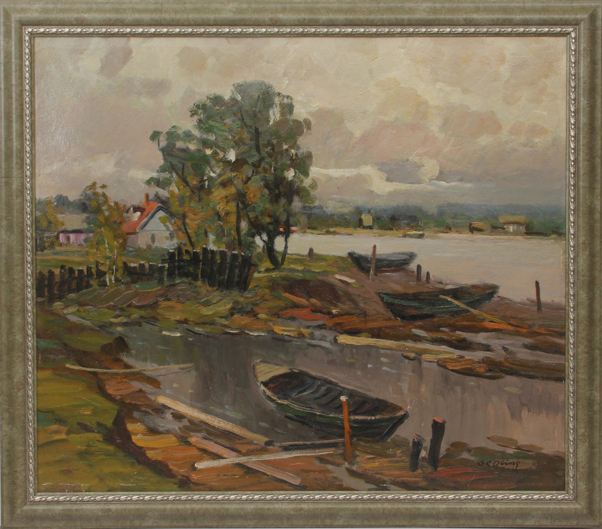 Landscape with Daugava river