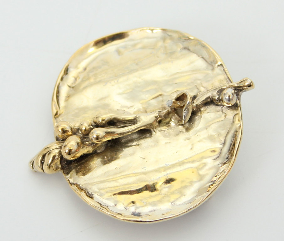 Art Nouveau silver brooch
