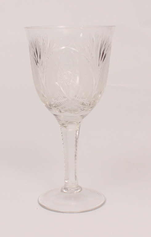 Crystal glass cup