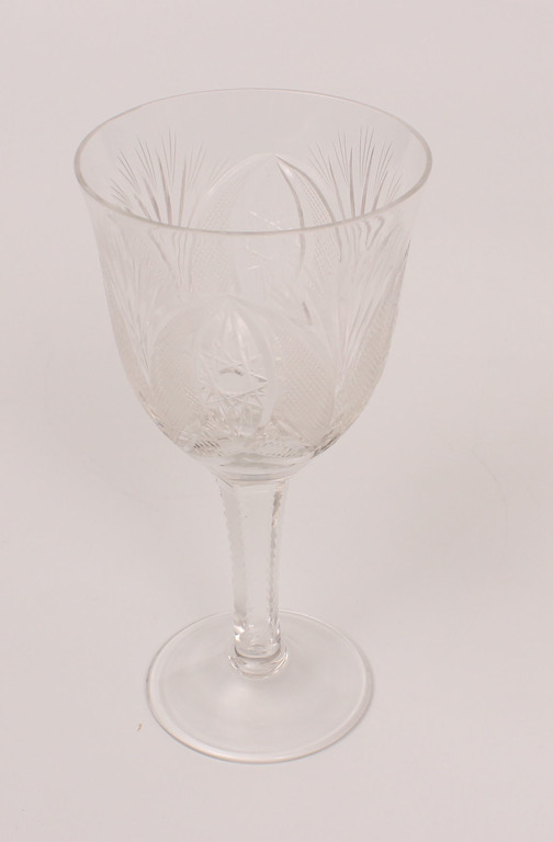 Crystal glass cup