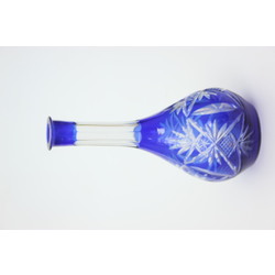 Blue glass decanter