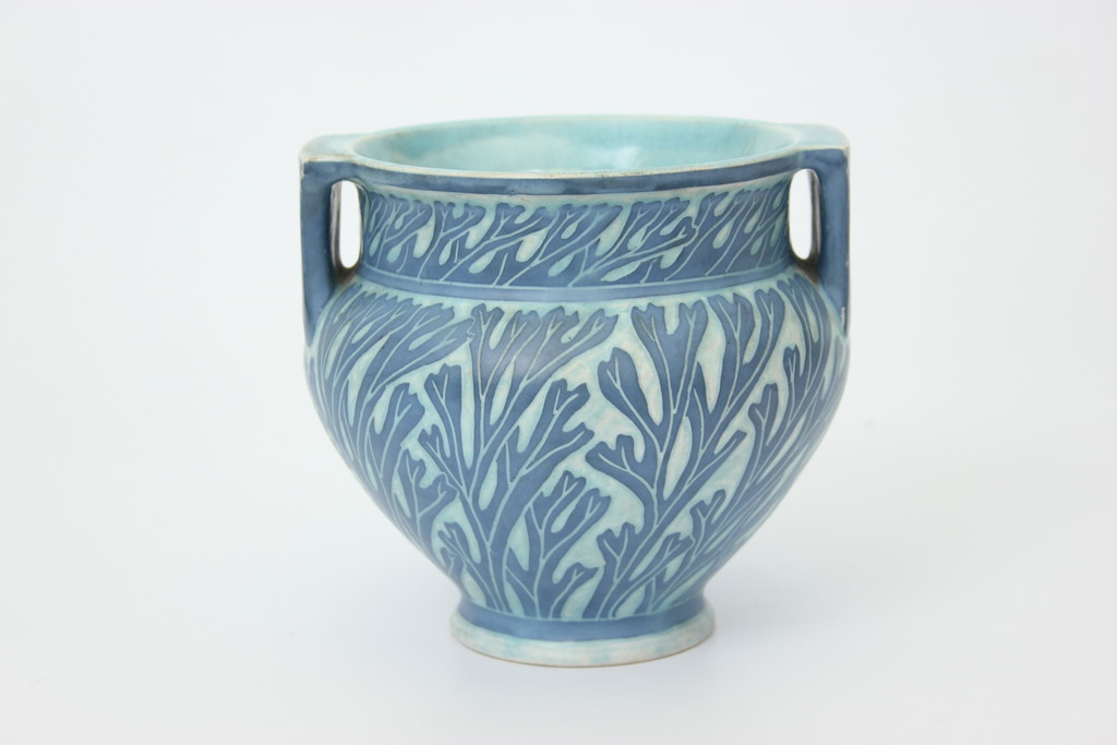 Painted ceramic pot