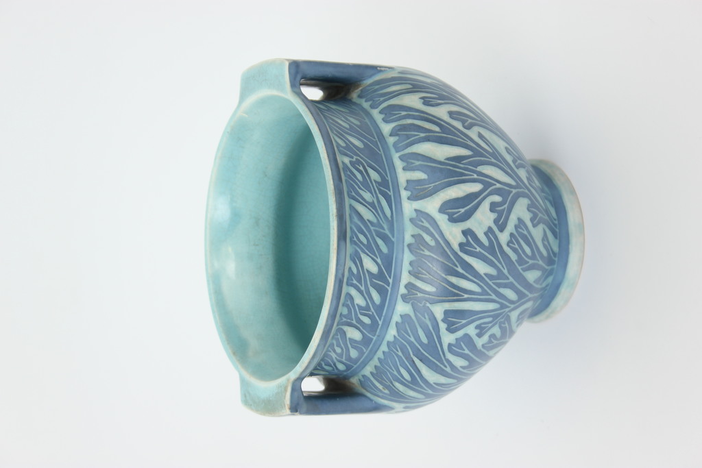 Painted ceramic pot
