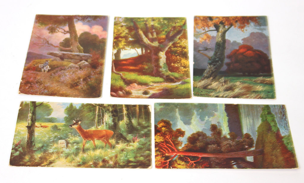 Postcards 5 pcs. with reproductions of paintings