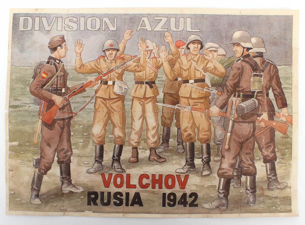 Two campaign posters on the theme of the Second World War