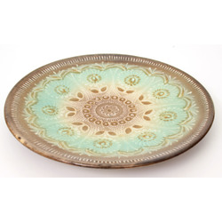 Decorative ceramic wall plate