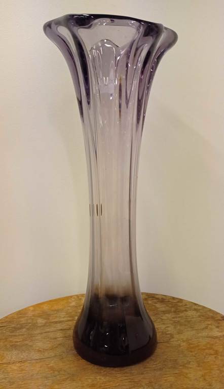 Colorful glass vase